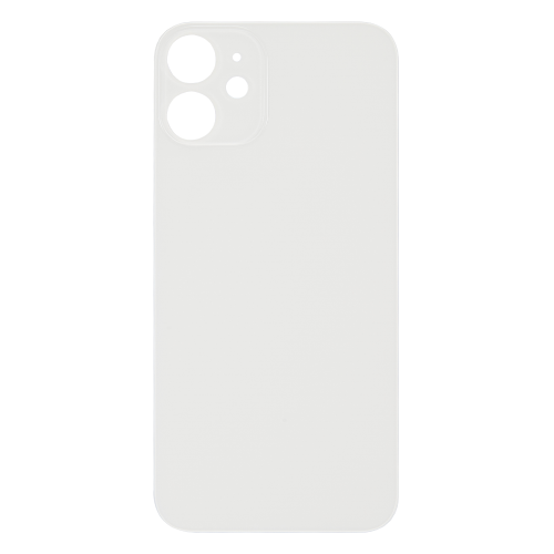 Back Glass Compatible for iPhone 12 Mini (Large Camera Hole) (Aftermarket) - White